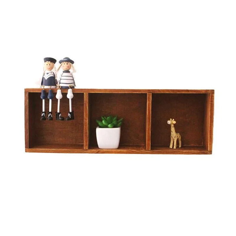 Buy Retro Storage Shelf Wooden Boxes