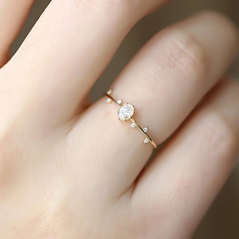 

European And American Twigs Commemorate Exquisite Chic Cute Ladies Ring Elegant Little Finger Ring Fashion Women Party Jewelry