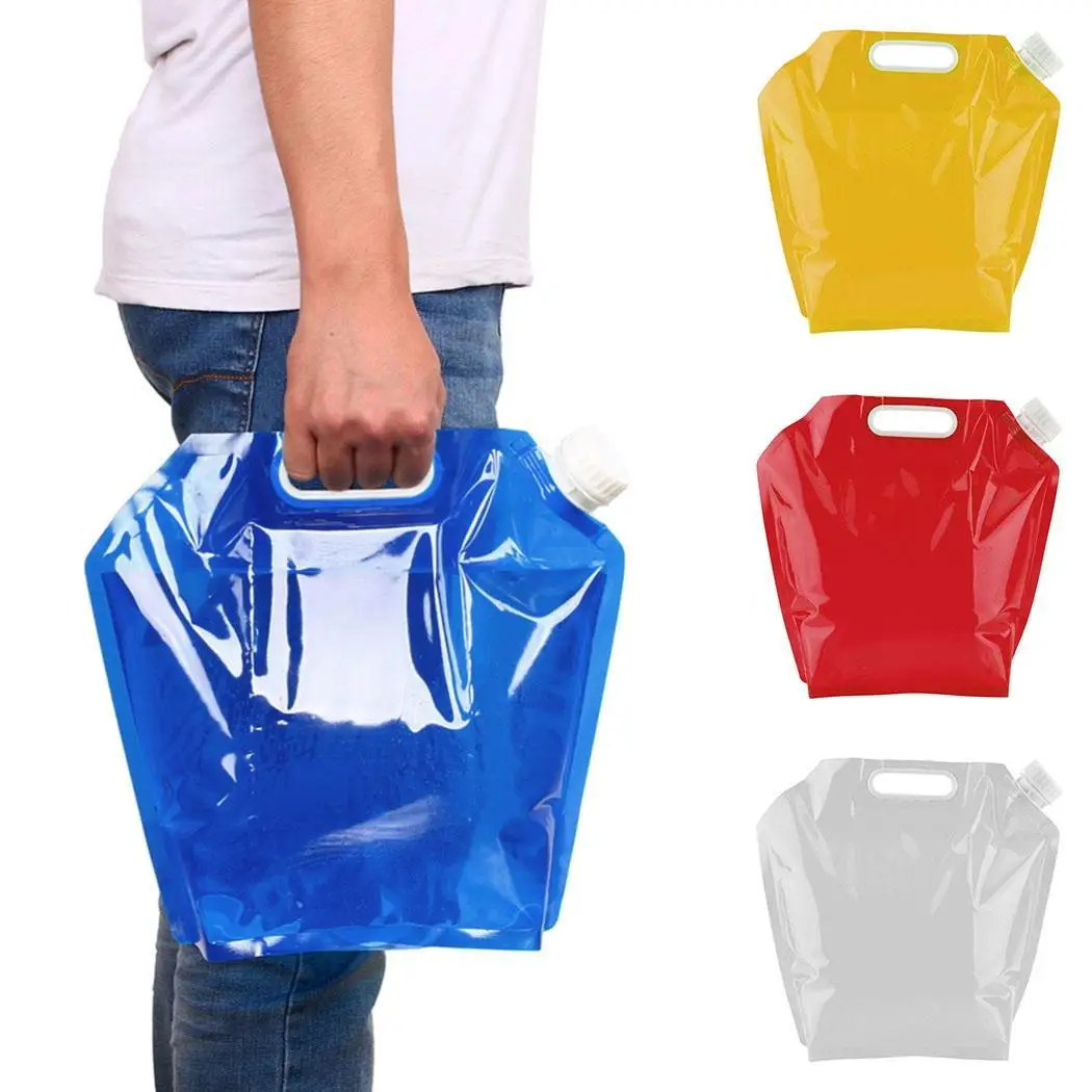 

5L Outdoor Foldable Folding Collapsible Drinking Water Bag Car Water Carrier Container Outdoor Camping Hiking Picnic BBQ New Bag
