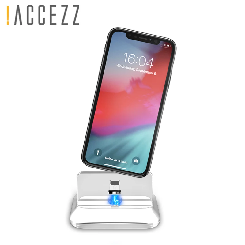 ! Магнитный держатель для телефона ACCEZZ подставка iphone XR XS MAX X 8 7 6 6s 5 Plus Type C Micro USB