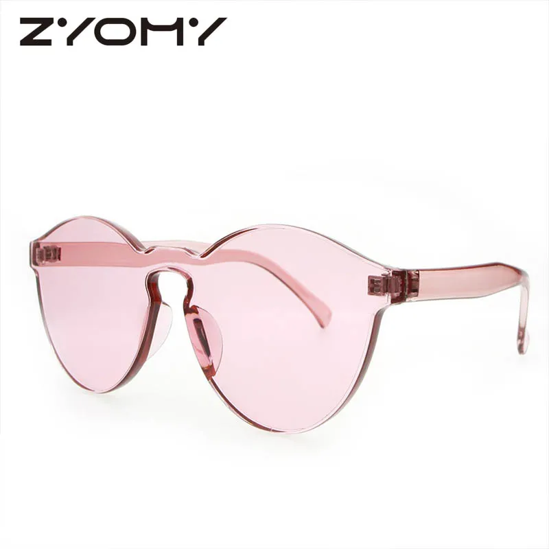 2018 летние Для женщин оправы солнцезащитных очков прозрачные Солнцезащитные очки женские крутые шлепки Карамельный цвет UV400 очки Oculos De Sol