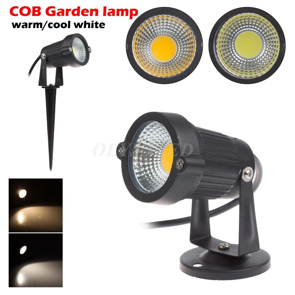 20X New Arrival 12V Garden LED Light IP65 Outdoor 5W COB LED Lawn Spike Spotlight Pond