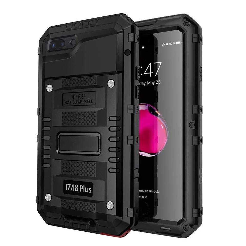 Водонепроницаемый IP68 противоударный Heavy Duty Hybrid Tough прочный Броня металлический