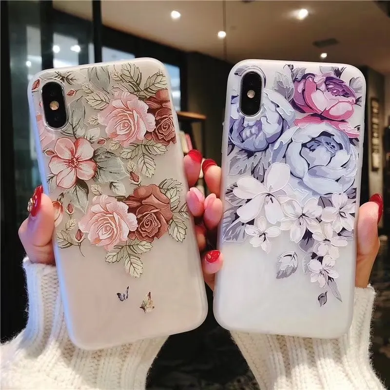 

Silicone Print Cover For iPhone 5S SE 5 6 6S 7 8 Plus Matte Case Luxury For iPhone XR 9 X 10 Clear Coque For iPhone XS Max Case