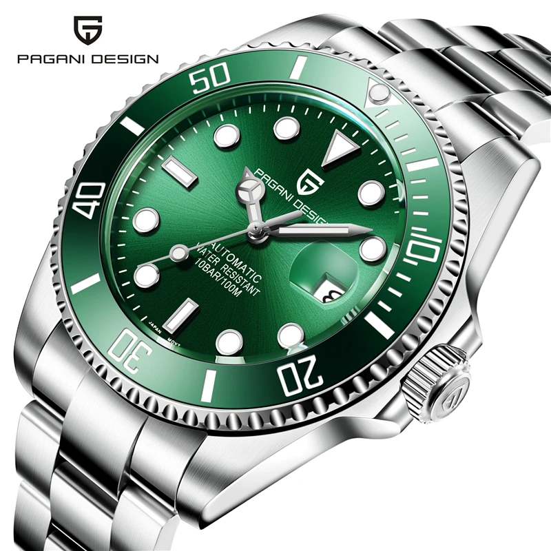 

2019 PAGANI DESIGN 100m Waterproof Business Luxury Men Mechanical Watches Stainless Steel Relogio Masculino