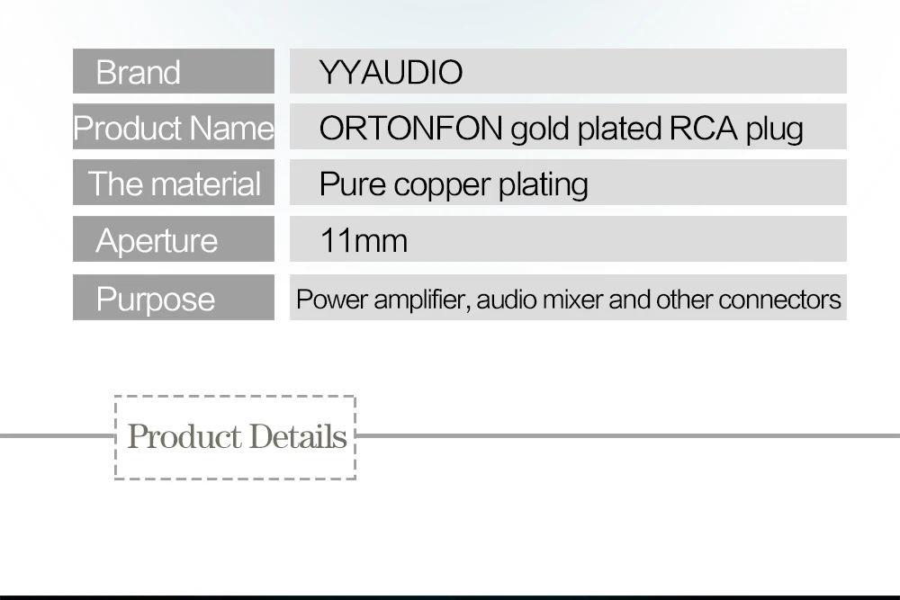 4 шт./лот позолоченный HIFI RCA штекер Hi-end Ortofon Reference 8NX RCA разъемы