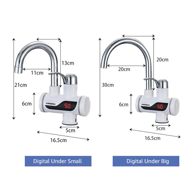 Buy ANIMORE Electric Tankless Water Heater Instant Hot Water Faucet Heater Cold Heating Faucet Electric Instantaneous Water Heater