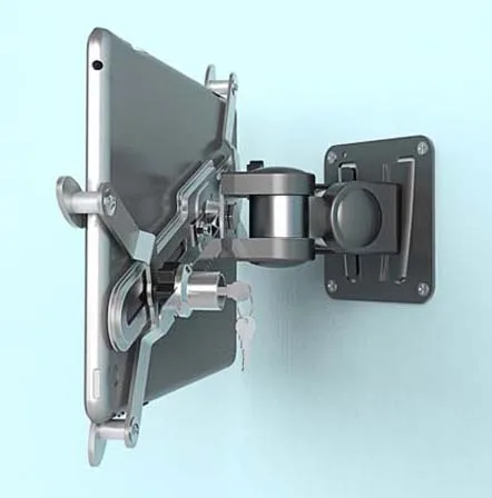 

DL-TBM-L01 universal aluminum anti-theft 3"-12" tablet wall bracket phone bracket holder with safety lock