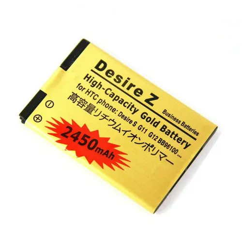 Ciszean 2x2450 мАч PG32130 BB96100 Золотой сменный аккумулятор + зарядное устройство для HTC Desire
