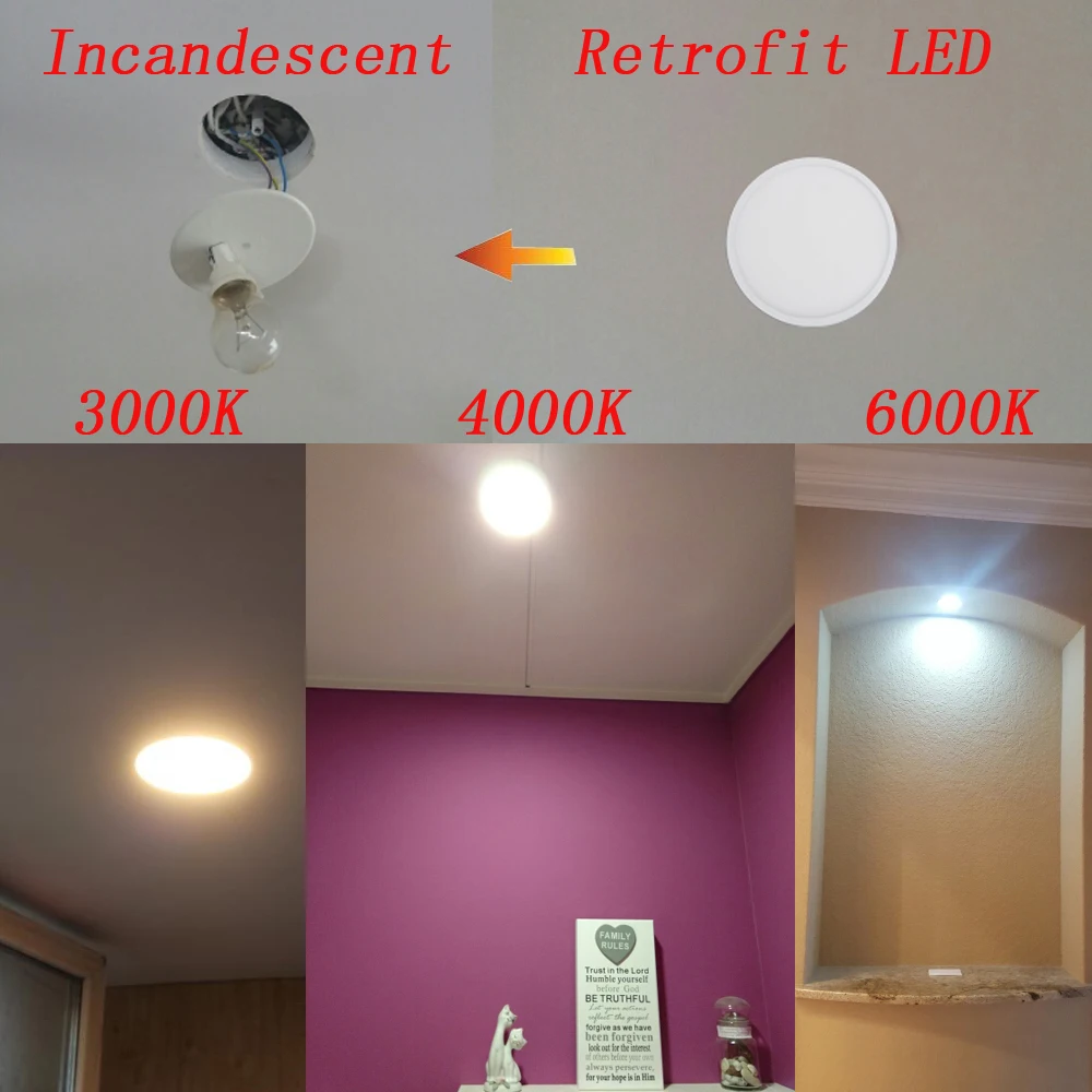 Downlights t-sunrise ultra-fino 8 w/16 w/24 Driver : Black Heat Radiator