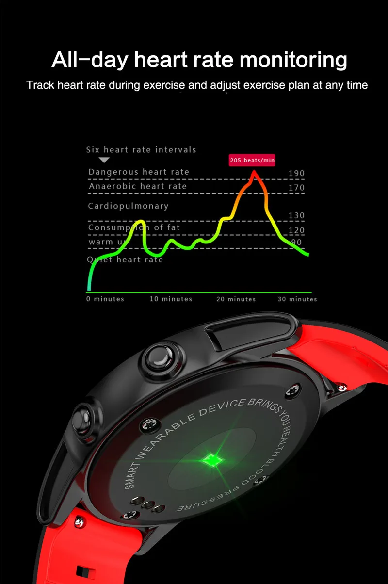 Smart watch fitness waterproof for Android IOS