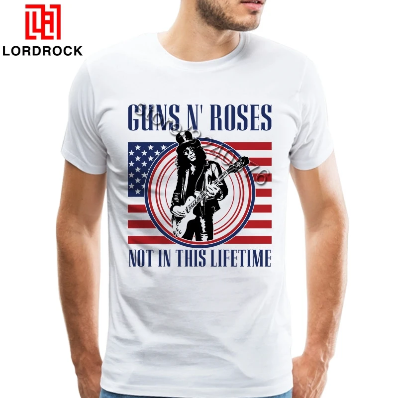 

Vintage Rock T Shirt Flag Men Fashion T-shirt Slash Style Clothing Printed Heavy Metal Rock Shirt Concert Merch for Fans