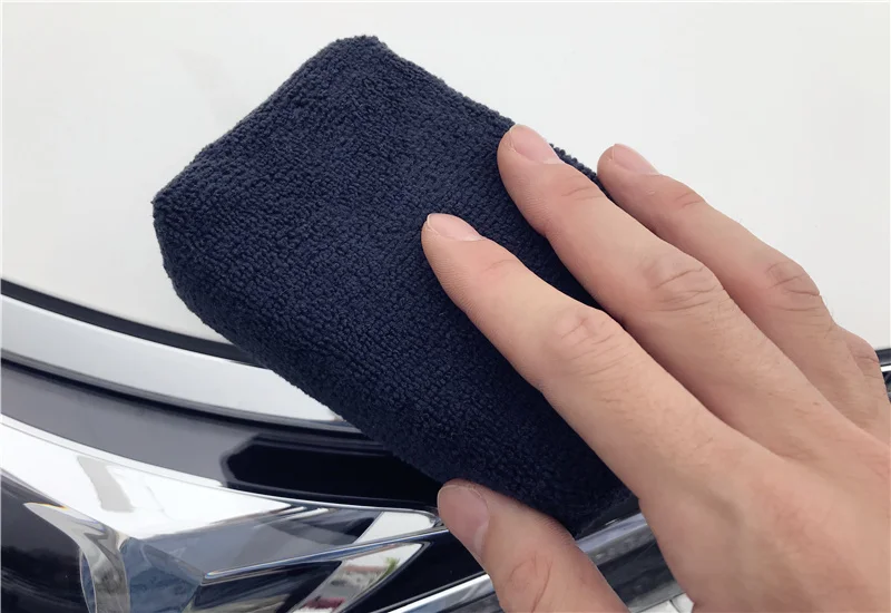 best car wax 5 PCS Car Care Premium Microfiber Applicators Sponges,Cloths,Microfibre Hand Wax Polishing Detailing Pad cleaning leather seats