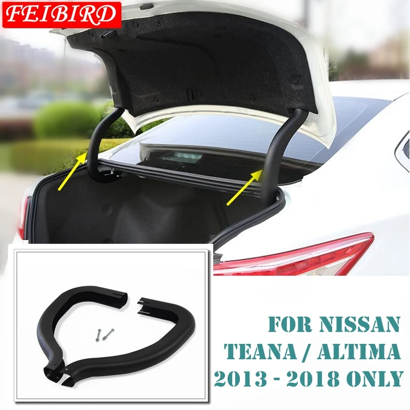 Plastic Rear Trunk Hinged Protective Trim Kit For Nissan