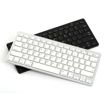 

Wireless Keyboard Bluetooth 3.0 Ultra Slim Keyboard for iPad Tablet Laptop Support iOS Windows Android System 78 Keys Keyboard