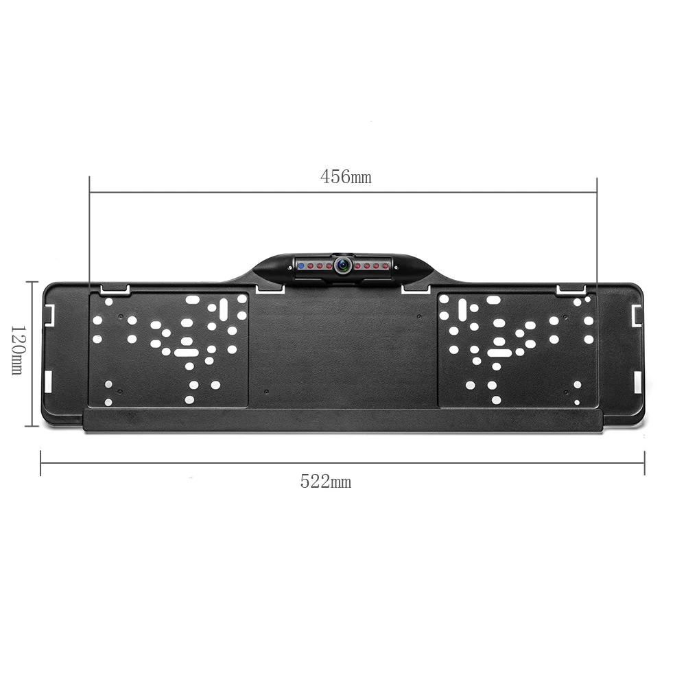 Парктроник ЕС Автомобильная рамка номерного знака камера заднего вида 170 градусов HD Водонепроницаемая камера заднего вида с 4 ИК-ночным
