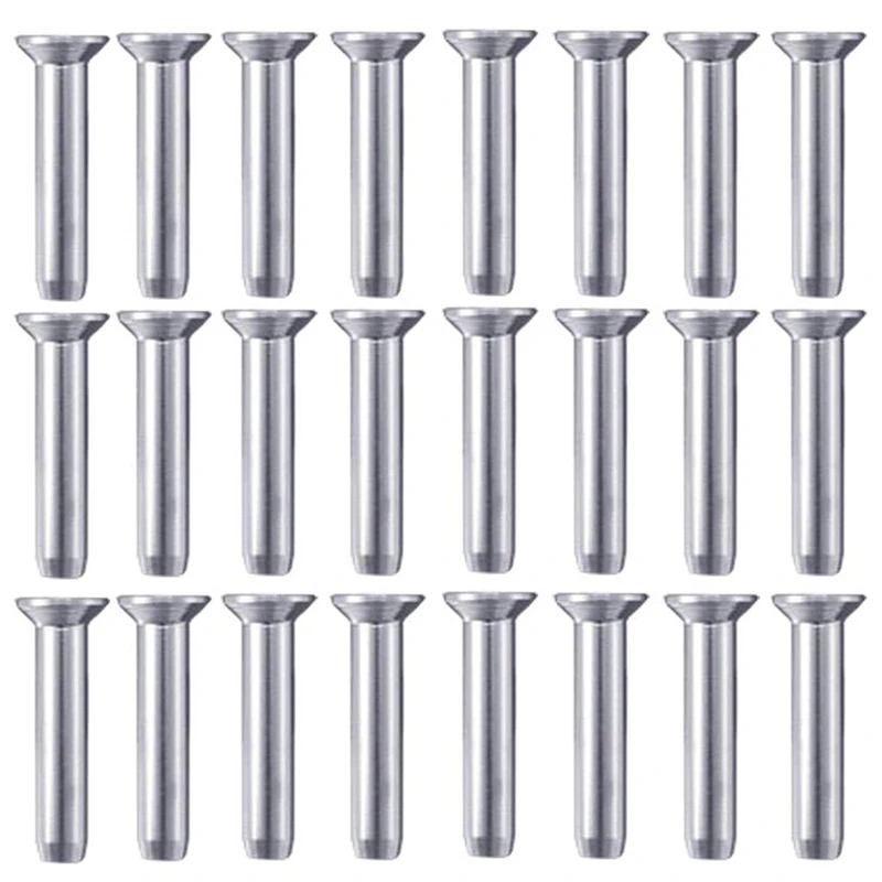 

24Pcs 316 Stainless Steel Hand-Crimp Swage For 1/8 Inch Cable Railing, Deck Railing, Hand Railing, Wood & Metal Post