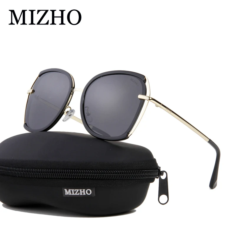 MIZHO, блестящие, для вождения, тонированные, поляризационные солнцезащитные очки для женщин, вечерние, UVa, летняя мода, прозрачный дизайн, женские солнцезащитные очки, HD визуальный
