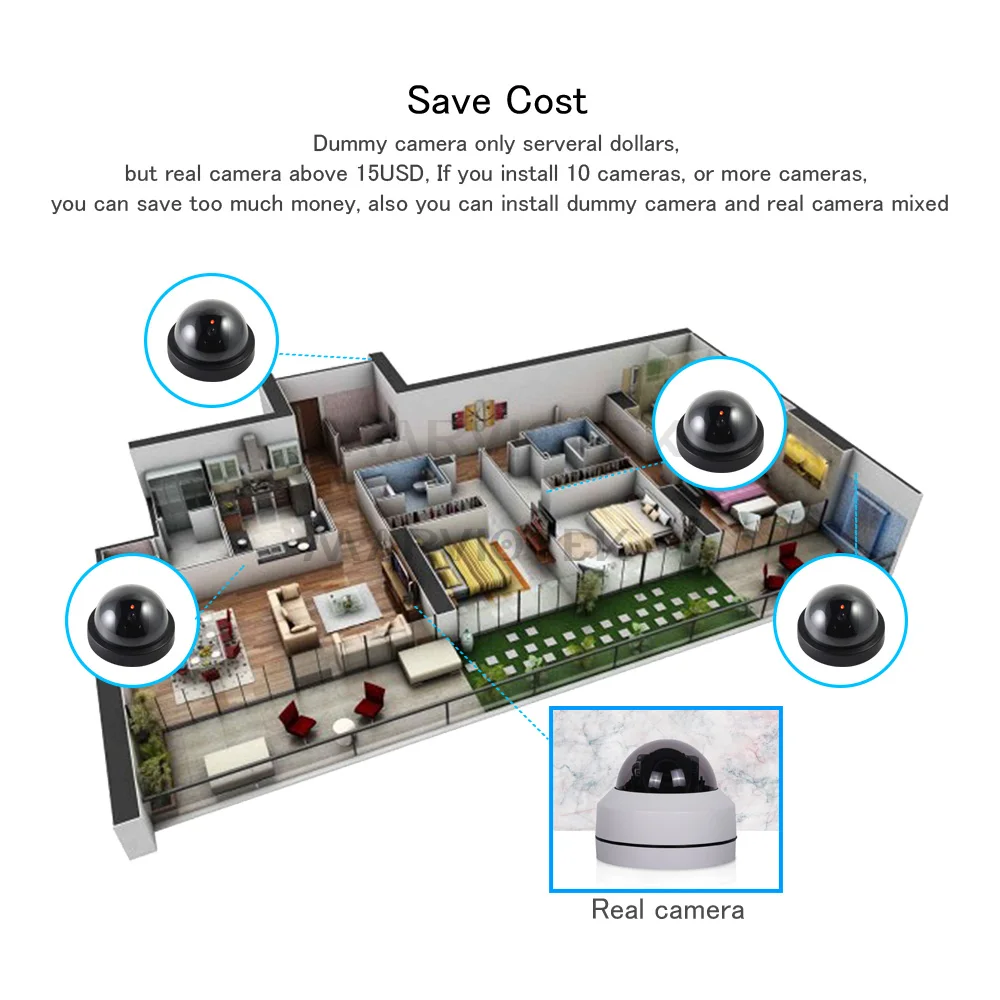 Внутренняя поддельная ip-камера, wifi, купольная камера для домашней безопасности, видео наблюдение, манекен, камера видеонаблюдения, видекам, мини-камера, HD мигающий светодиодный светильник