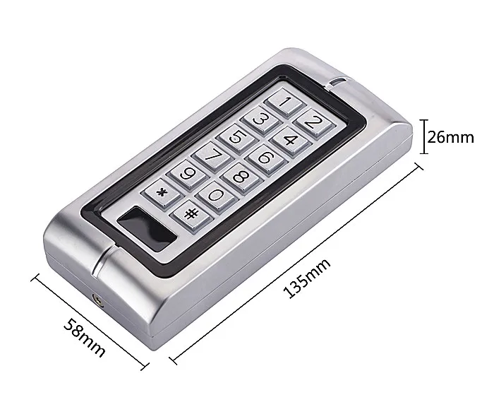 Водонепроницаемый RFID одной двери Система контроля доступа с подсветкой