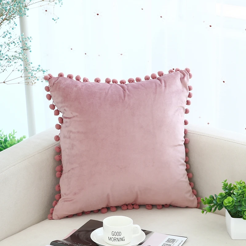 Set 2 Federe Per Cuscini 45x45 Cm In Ciniglia Morbida - Rosa, Per Divano, Auto E Soggiorno, Con Cerniera Invisibile - 2