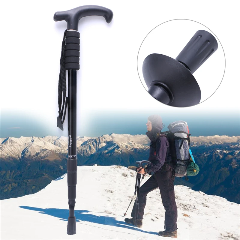 Fadish caña Polo senderismo antichoque bastón Trekking muletas útil ajustable Fadish caña Polo senderismo antichoque bastón Trekking muletas útil ajustable