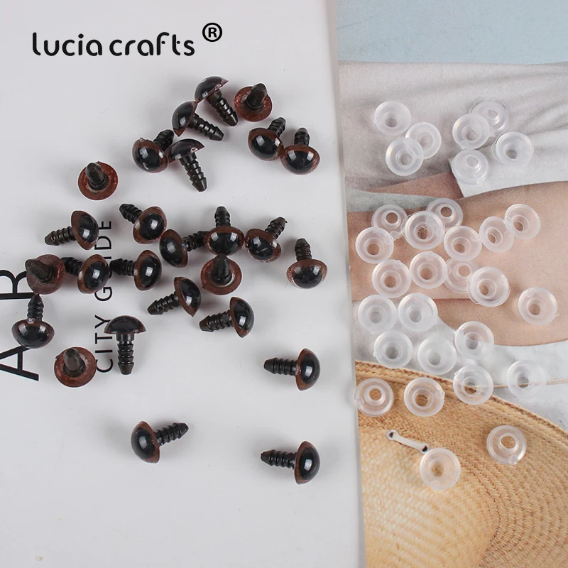 Lucia crafts 10/20 пар Пластиковые безопасные глаза для игрушек куклы кукол животных