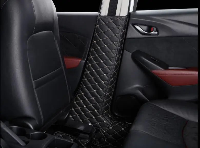 

2pcs FOR Mazda CX3 CX-3 2018 Safety belt buckle Protective pad B column protection pad