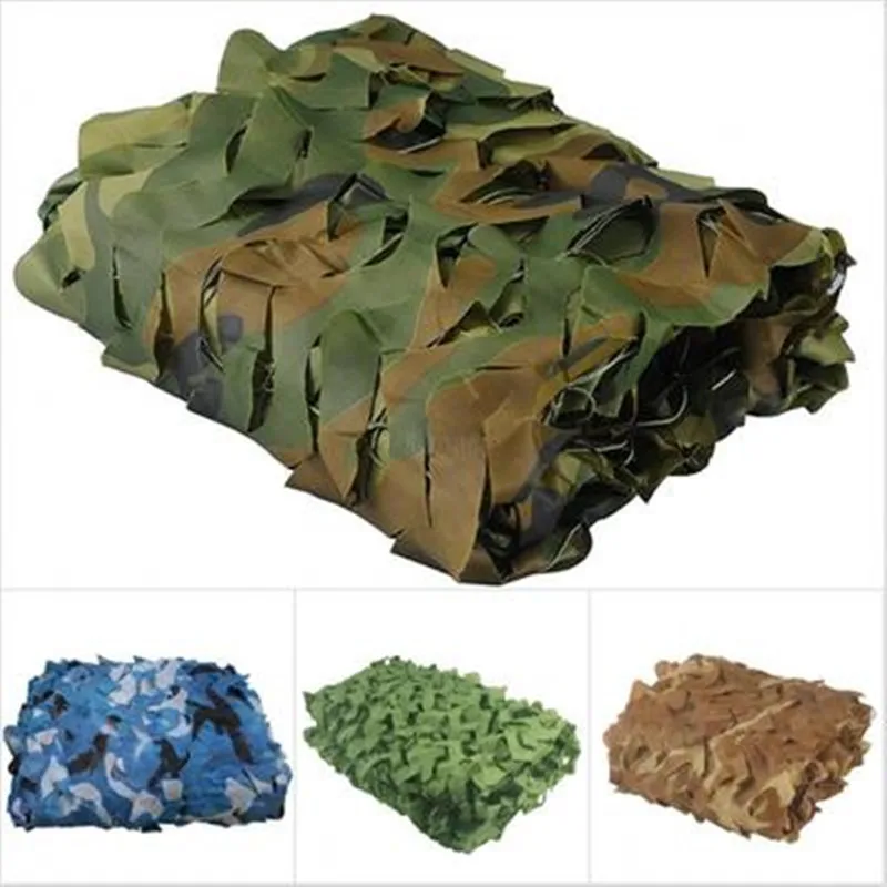 

4x7M Camouflage Woodland Camo Sun Shade Net Military Camping Mesh Car Cover Awning Hunting Shade Sails Beach Sun Shelter Tent