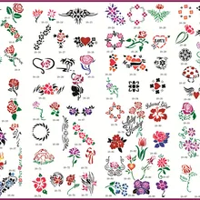 Трафарет для татуировки Золотой Феникс № 10 аэрограф татуировки трафареты шт. 100 шт. цветы серии изображение