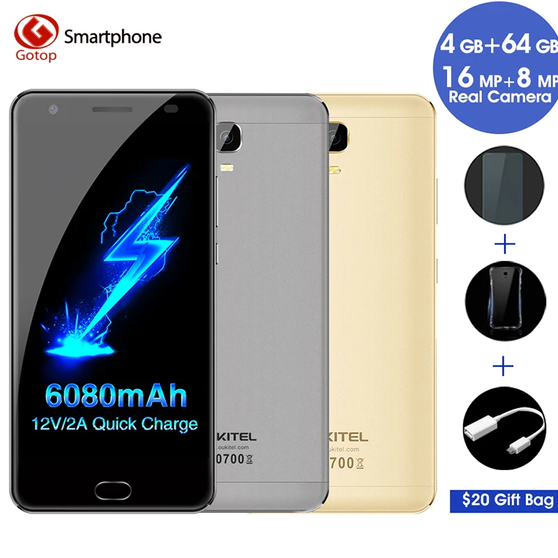 Оригинал Oukitel k6000 Plus плюс смартфон mtk6750t окта ядро android 7.0 сотовый телефон 4 ГБ ram 64 rom