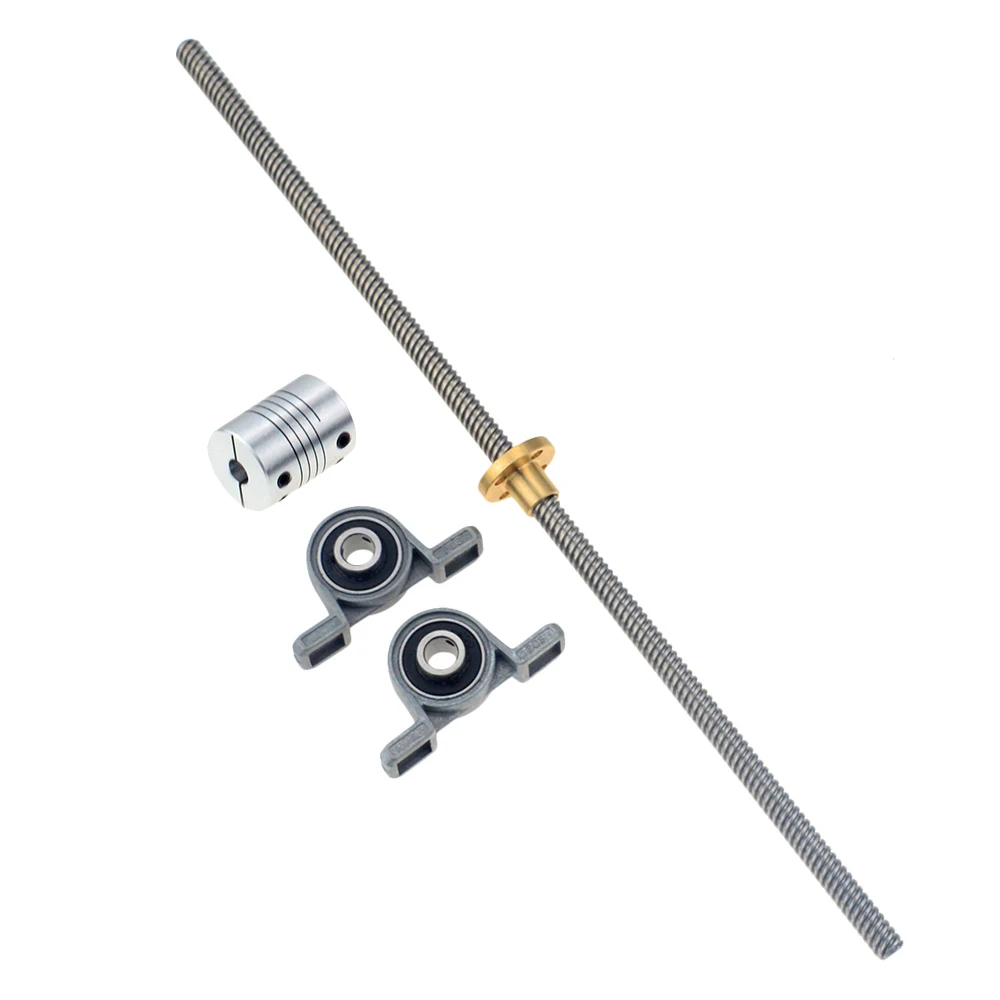 3D طابعة CNC T8-400mm الرصاص المسمار مجموعة KP08 رمح اقتران موضوع 8 مللي متر T8 Lead8mm Length100mm200mm300mm450mm500mm600mm THSL قضبان 3D طابعة CNC T8-400mm الرصاص المسمار مجموعة KP08 رمح اقتران موضوع 8 مللي متر T8 Lead8mm Length100mm200mm300mm450mm500mm600mm THSL قضبان