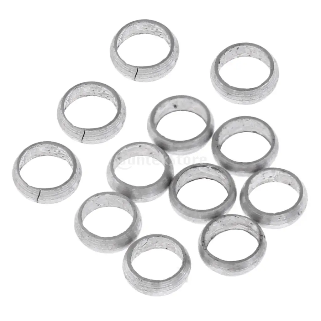 12 Pieces Dart Sharft Protect Flights O Rings Spare Gripper Ring Solid Silver B
