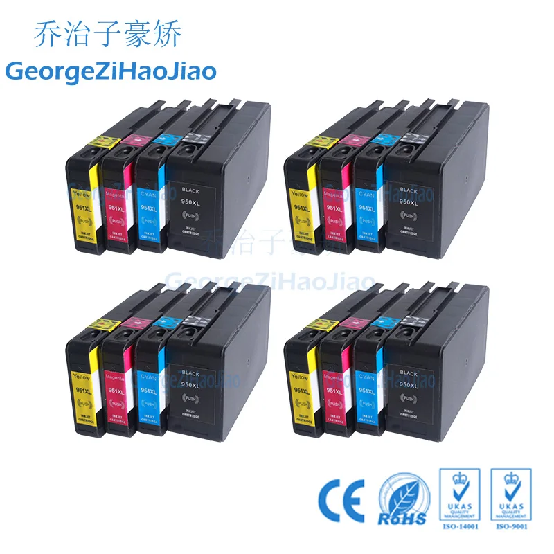 4 комплекта 950XL совместимый для HP HP950 чернильный картридж Officejet Pro 8600 8610 8615 8620 8630 8625