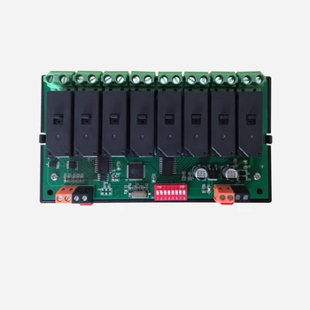 

485 bus 8 way self latching relay module intelligent control switch power off self maintaining memory output card