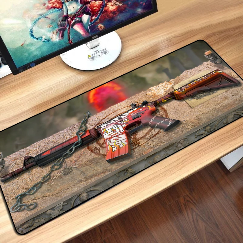 cs go Game Mouse Pad Mouse Pads Mouse Mat Large Stitch Edge Size AWP AK47 Boyfriend Gifts Gamer Big Computer Mousepad Gaming Pad