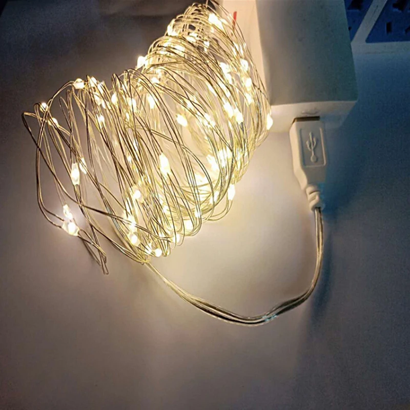 

2M 20Led 3M 30Led USB Operated Mini LED Copper Wire String Fairy LED Lights