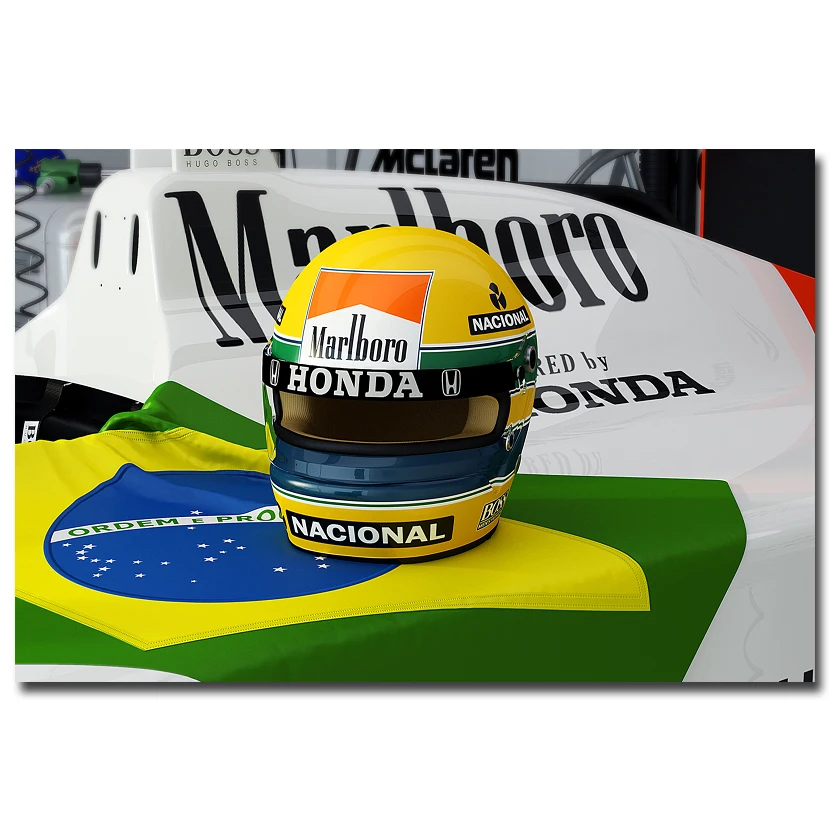 

Ayrton Senna da Silva F1 Racer Art Silk Poster Print 13x20 24x36 inches Sports Pictures For Living Room Decor 010