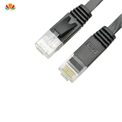 Сетевой кабель UTP CAT6, плоский, длиной 0,5 фута, 0,15 м, 0,8 фута, 0,25 м, 25 штук в партии, компьютерный кабель для гигабит Ethernet, соединитель
