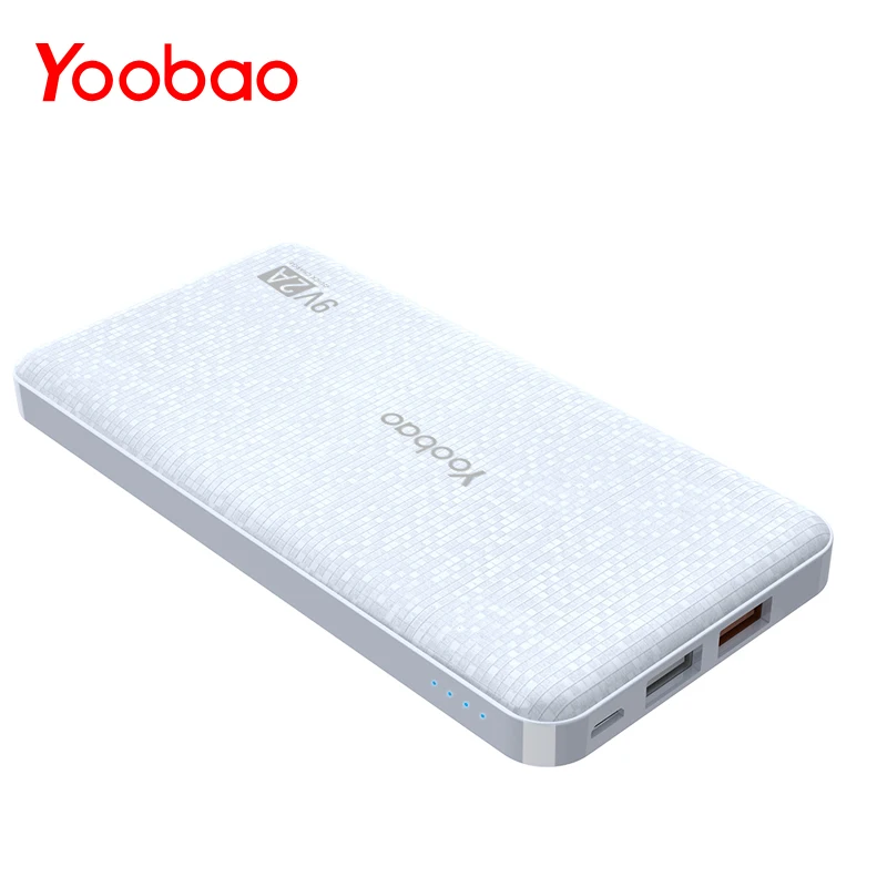 Yoobao Q12 повербанк поддержка быстрой зарядки 3.0 внешний аккумулятор 12000мАч пауэр