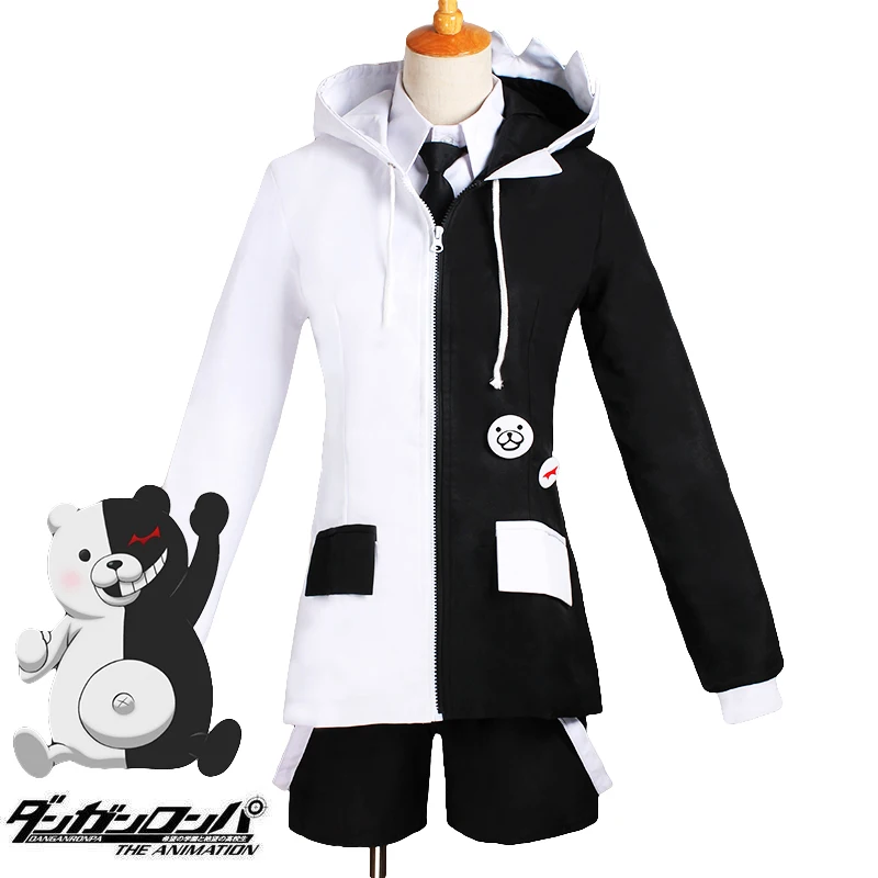 Дешевые Костюмы NewSuper Dangan Ronpa Danganronpa Monokuma школьная форма комплект косплей костюмы