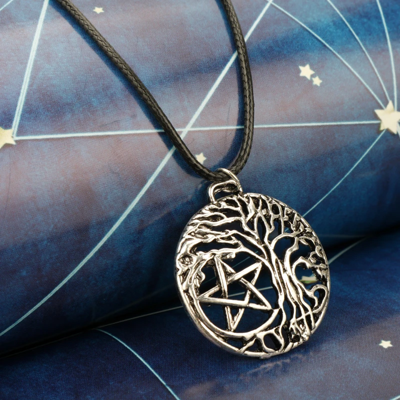 pendentif viking Yggdrasil pentagram