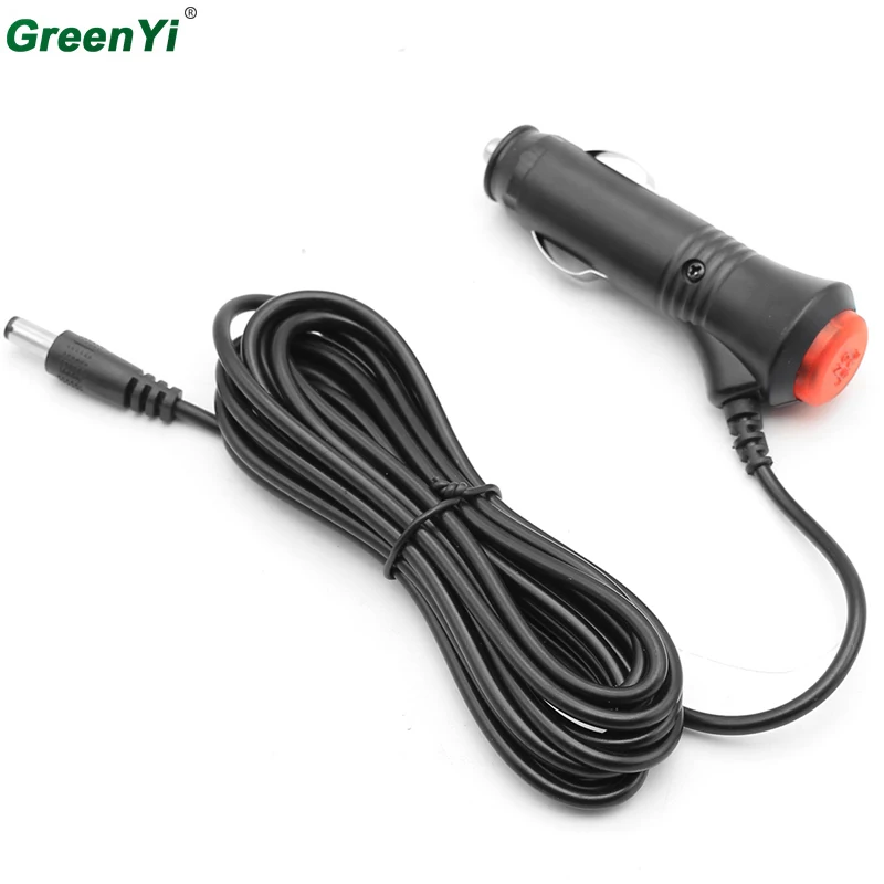 

GreenYi Car Cigarette Lighter Plug Sockets With Switch LED Indicator Auto Vehicle Power Charging Adapter Splitters 3m Cable Cord