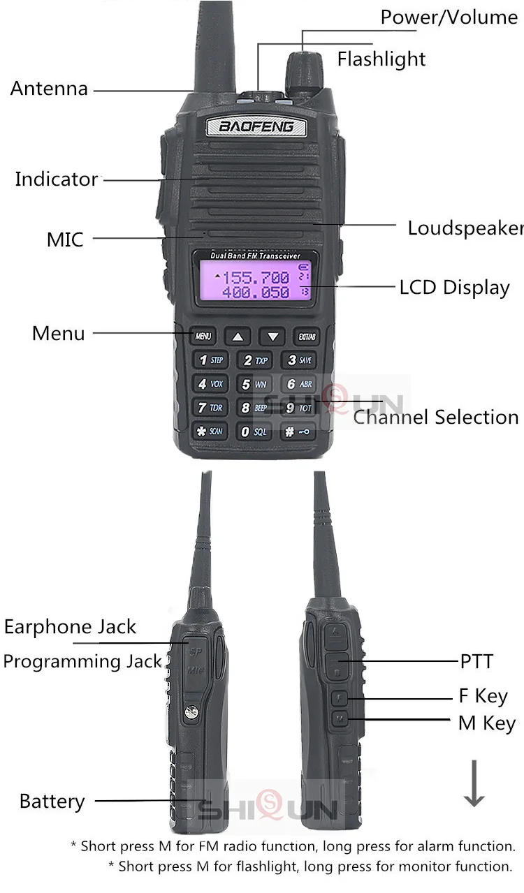 BaoFeng портативная рация UV-82 обновленная 8 Вт Baofeng UV 82 двойная PTT гарнитура микрофон рация 10 км Baofeng 8 Вт Радио baofeng uv 9r 5R