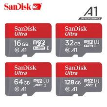 Cartão de memória do flash de sdhc sdxc do cartão de memória class10 ultra de sandisk 16 gb 32 gb 64 gb 128 gb 100 mb/s UHS-I tf micro sd