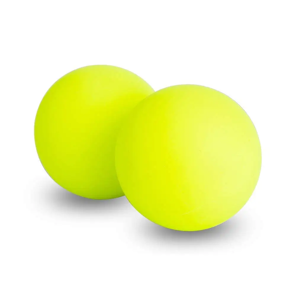 Мяч арахисового Лакросса, подвижный мяч для йоги, мячик для массажа, Миофасциальный и триггер, роликовый мяч для мышц, оборудование для фитнеса - Цвет: Цвет: желтый