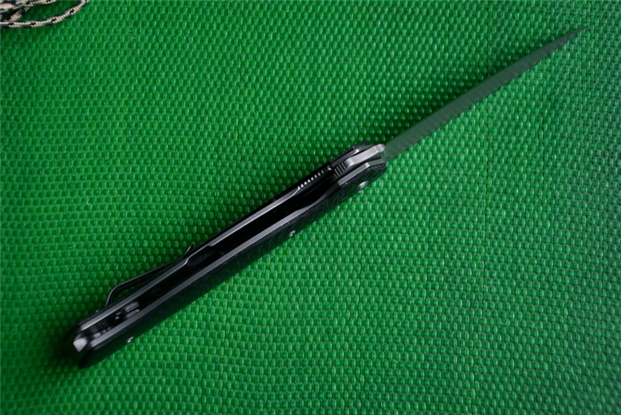 TIGEND D2 лезвие складной нож 1067 модель карманный нож черный углеродное волокно ручка Флиппер выживания Коллекция Ножи
