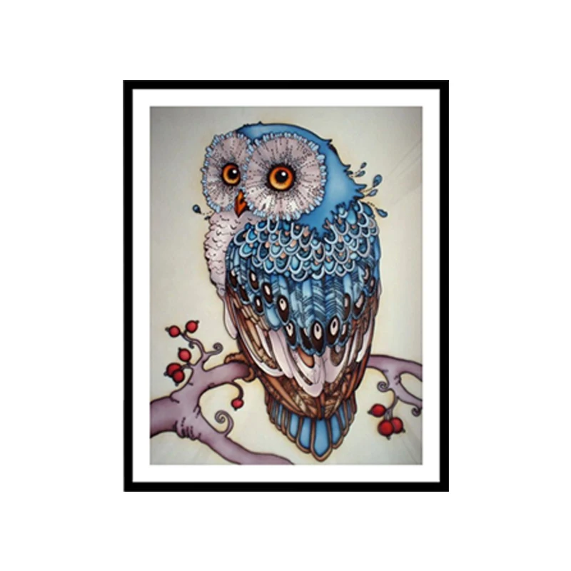 

New Diamond Painting Full Drill 5D Kits Sunlight Owl 30 * 20cm - DIY Crystals Diamond Rhinestone Painting
