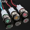1 pc 19mm Étanche En Acier Inoxydable Métal LED Momentanée de L'alimentation Bouton-Poussoir Voiture De Course Auto Moto Démarrage Du Moteur démarreur ► Photo 3/6