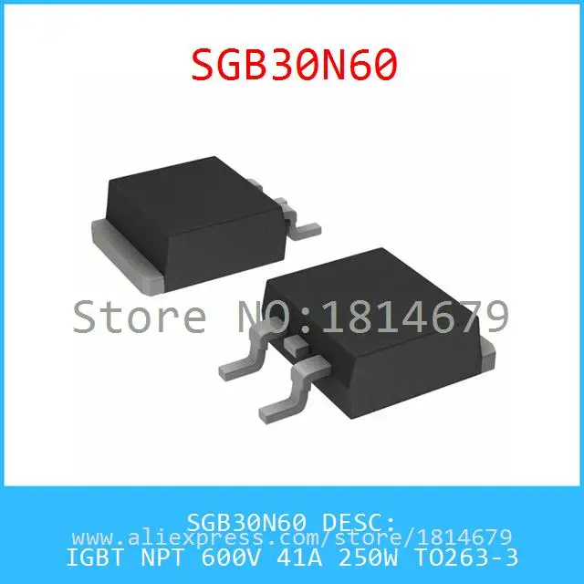 Бесплатная Доставка 1 Шт./лот SGB30N60 IGBT NPT 600 В 41A 250 Вт TO263-3 30N60 |